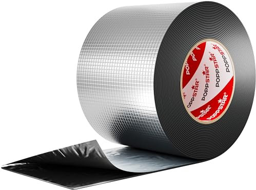 POPPSTAR Alu Butyl Klebeband (10 m x 100 mm x 1,5 mm) Aluminium Dichtband selbstklebend
