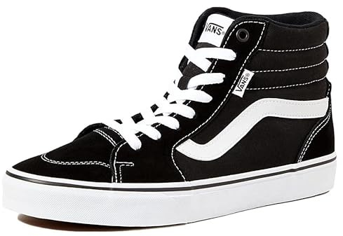 Vans Filmore Hi, Zapatillas para Mujer, (Suede/Canvas) black/white, 36.5 EU
