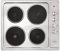 KLARSTEIN Appetito 4 - Piano Cottura a Incasso, 4 Piastre/Zone, 5500 Watt, Indicazione Calore Residuo, Manopole, 6 Livelli di Potenza, Elettrico, Acciaio Inox, Argento