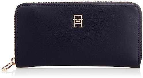 Tommy Hilfiger Damen Iconic Tommy Large ZA 660 AW0AW13660 Geldbörsen, Blau (Space Blue)