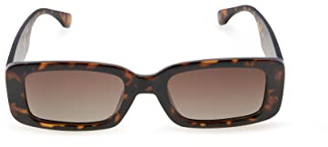 Contacta, Bold, Occhiali da Sole per Donna con Lenti Polarizzate, Montatura Resistente e Rettangolare, Visione Nitida, Colore Demi con Lente Marrone, Confezione con Sacchetto Portaocchiali, 29g