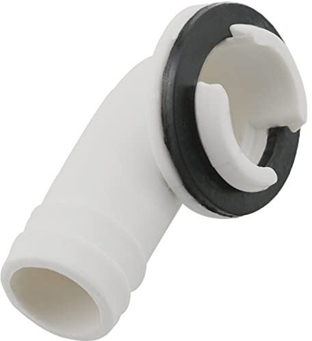 MEETOOT Air Conditioning Drain Hose Adapter 20mm Black AC Drain Hose Connector Elbow Fitting Adapter for Mini-Split AC and Window Air Conditioner
