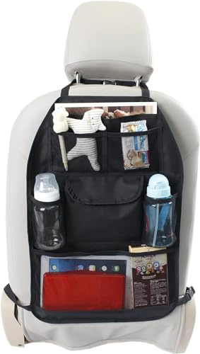 EZIMOOV Car Seat Protection - Anti-slip Rear Seat Cover for Child Car Seat - Recycled Packaging