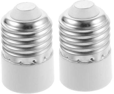 2st Lampenadapter Lichtkonverter Von E27 Auf E14 Lichtauslass Adapter Steckdose Led-glühbirne E12-fassung Glühbirnenhalterkonverter Vernickeltes Kupfer Lampenhalter B22 Verbinder