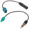 Wonvify 2 Pack Universal Autoradio UKW AM Radio Antennenadapterkabel, Fakra Z Stecker und Buchse auf DIN Anschlusskabel, für HD Autoradio, CD Multimedia Player