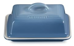 Le Creuset Stoneware Butter Dish, 900 g, 17 x 12.5 x 9 cm, Chambray, 70837174340000