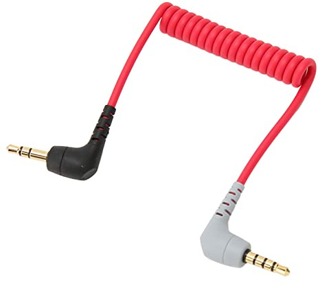 Jectse Câble Sonore TRS à TRS à Plateau or de 3,5 Mm pour Microphone à Microphone Externe