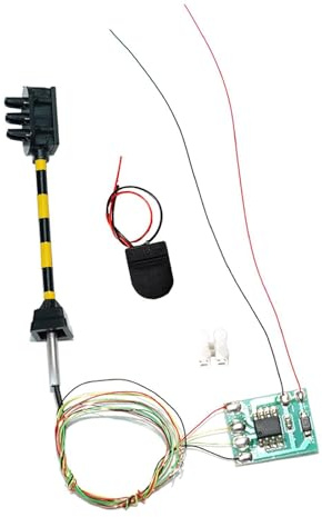 MagiDeal train miniature à 3 feux, feu circulation à l'échelle N, pour maquette chemin fer, table sable, Pôle Jaune Noir