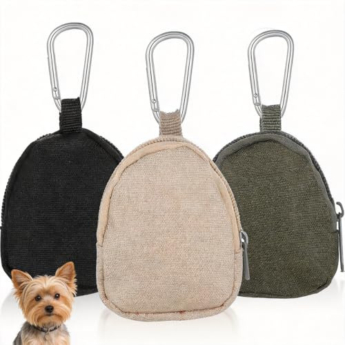 3 Pcs Dog Treat Pouch Set, Treat Pouch for Dog Training with Carabiner
