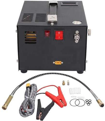 High Pressure PCP Air Compressor, 30mpa, Portable, Powered by 12V DC or 110V/220V AC, Ideal for Air Rifles and Airguns