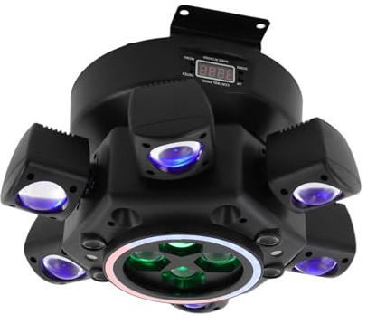 120 W scenrörelse huvudljus, rörelse huvud LED med fjärrkontroll, RGBW disco ljus festljus, för DJ bar födelsedag disco bröllop fest källare scenljus