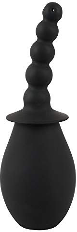 ORION Analdusche - erregende Anal- und Vaginaldusche mit Stimulationsfunktion, Klistier für Einlauf und Intimhygiene, schwarz