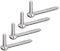 Alberts 311094 Kloben zum Einschrauben | J-Haken, mit angeschnittenem Gewinde | galvanisch verzinkt, dickschichtpassiviert | Dornmaß Ø10 mm | Länge 120 mm | 4er Set