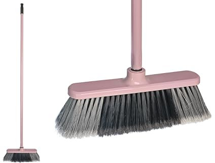 HERSIG - Escoba Rosa con Palo | Cepillo Rosa con Palo.