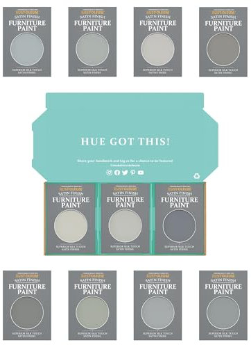 Rust-Oleum Furniture Paint in Satin Finish – Dusky Greys Tester Box