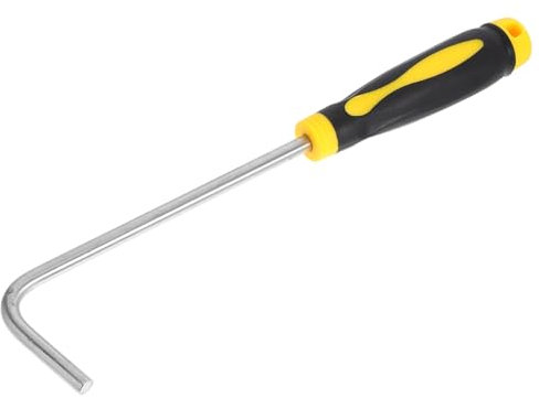 FOYTOKI Ergonomic Rubber Handle Door Hook Multi-Function Manhole Cover Lifter for Storm Drain Roller Shutters