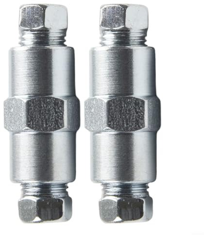 Brake Pipe Connector Kit 2 Way Female Connectors with 4 M10 Male Nuts for 3/16 Brake Line Fittings