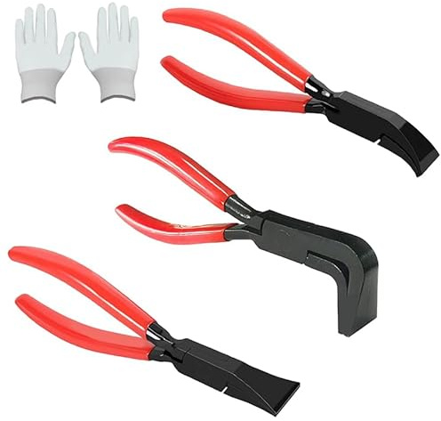 3 Pezzi Piega Lamiera Manuale, Set di 3 Pinza Piegate 45°90°180°, Pinze Piegate da Larghezza 2,2cm, 2,5cm, 2,5cm, Pinze Manuali per Piegare le Lamiere, per Tetti, Idraulici, Officine e Fai Te