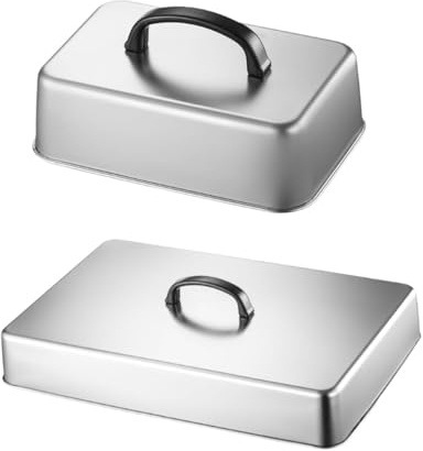 Homyl Poêles Rectangulaires à Faire Fondre Le Fromage, Idéales pour Préparer des Sandwichs Teppanyaki.