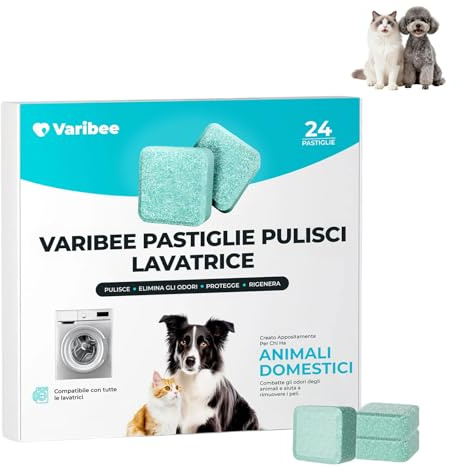 Zonill Varibee Pastiglie Pulisci Lavatrice, P24 Compresse Effervescenti per Cestello e Guarnizioni, Rimuove Cattivi Odori e Calcare, Adatto per Lavatrici Frontali e Carica dallAlto