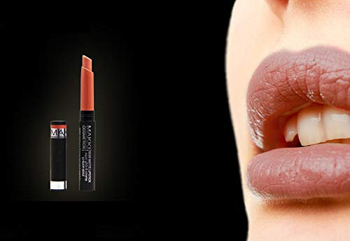 Makki Halbmatter Lippenstift Super gleitender und cremiger 52 Nudy Beige