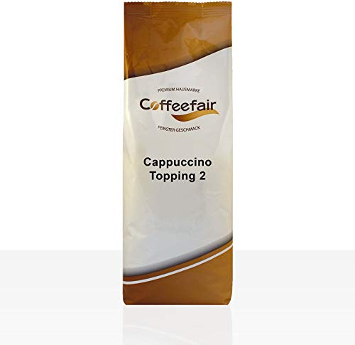Coffeefair Cappuccino Topping 2 Instant-Milchpulver 1kg, Milchpulver für Kaffee- & Heißgetränkeautomaten, 20% Magermilchanteil, stabiler Milchschaum, ergiebig