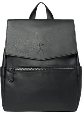 Changing Backpack, Changing Bag, Diaper Backpack, Diaper Bag, Hospital Bag, Faux Leather, Vegan Leather, Baby Bag, LUXE - Black