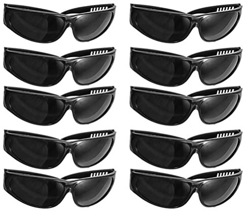 VALICLUD 10pairs Welding Safety Goggles Protective for Gas Welding Arc Soldering and Construction Work Eye Bendable Temples and Design