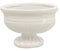 Coppa Ovale Ceramica Bianca 12,5x7x9 Decorazione Composizione Floreale