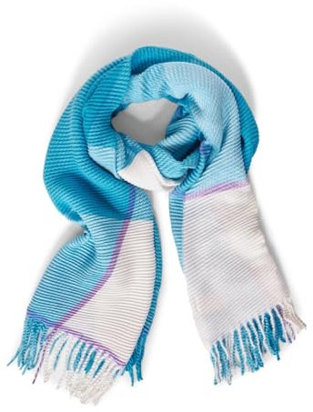 STREET ONE Damen A572249 Mode-Schal, Aquamarine Blue, A