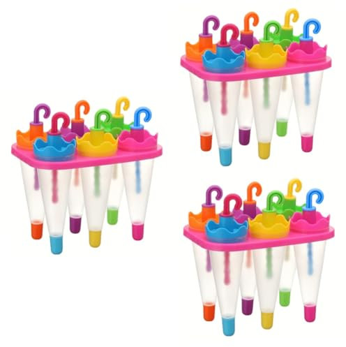 Amosfun 3 Stück 6 Formen für am Stiel die eistaucher eisstock ice eisstäbchen ice pops Eisformen Eiswürfelschale Eismaschine am Stiel Hersteller