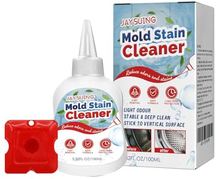 Mould Remover Gel, Household Mould and Mildew Remover and Cleaner for Black Washing Machine, Kitchen, Bathroom Sink, Tile, Grout, Stains