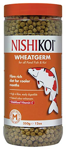 Nishikoi Wheatgerm Complete Food for Koi and Pond Fish - Medium Pellets - 350g