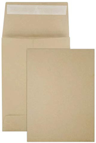 Netuno 125 braune Faltentaschen DIN C5 16,2 x 22,9 cm 120g Faltentasche ohne Fenster Falte Briefumschlag erweiterbar Faltenversandtasche C5 Versandtasche mit Seitenfalte Geschäftsumschlag Briefhülle