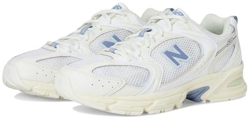 New Balance Men's 530 Sneaker, Angora/Dusk Shower/Ice Blue, 7 Women/5.5 Men