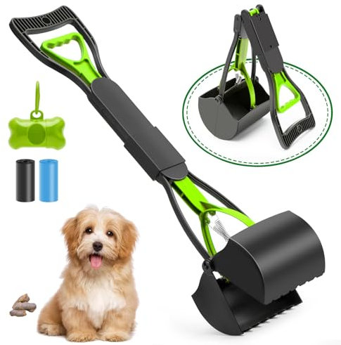 Hundekotsammler Hundekotschaufel Pooper Scooter Faltbare Großer Hundekotschaufeln Zusammenklappbarer Kotschaufel Portable Dog Poop Scooper Handheld Size for Dog Faltbarer Hund mit