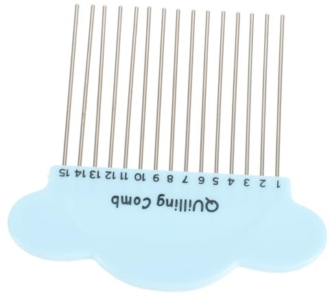 Tofficu Flechtkamm aus Papier Quilling-Set geschlitztes Quilling-Werkzeug Quilling-Nadelstift handwerkzeug metallkamm Werkzeug für Papierhandwerk Quilling-Board-Kamm aus Papier Plastik