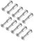 TPZORJX 12 pcs Vite per mobili Raccordo,Viti Di Collegamento M4x38mm Dado A Manicotto In Acciaio Inox Viti A Manicotto,10 x Viti Per Mobili, 10 x Dado A Manicotto,Per Mobili, Armadi, Tavole Di Legno