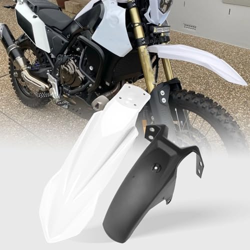 XIRADUP kit parafango alto Anteriore Tenere 700 Paraspruzzi per ruote Copertura per Ya&ma&ha Tenere 700 world raid/Rally XTZ700 Parafango Parafango Anteriore Protezione 2019-2025 (Bianco 1 set)