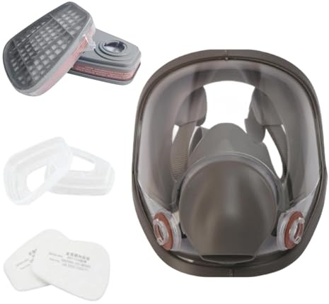 Maschera integrale con di filtraggio, protezione per il viso antipolvere, maschera respiratoria per il naso, verniciatura a spruzzo, dispositivo di protezione, taglia unica, maschera per