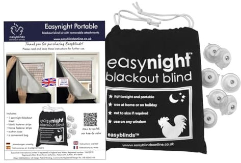 Easynight Rideau occultant de Voyage 1.5m x 1.45m