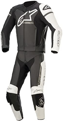 Alpinestars Gp Force Phantom läderdräkt 2 st svart/vit/metallisk grå