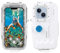 PULUZ Custodia impermeabile per iPhone 15/15 Pro/14/14 Pro/13/13 Pro/12/12 Pro, custodia protettiva impermeabile fino a 40 m, custodia subacquea per surf, snorkeling, kayak, bianco
