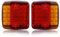 SPARKMOTO 2 x Pilotos de remolque led sumergibles 12V,luces traseras remolque led homologados,5 funciones, IP67, Homologación ECE EMC