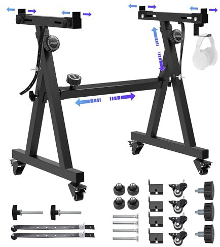 Halostand Universal Keyboard Stand, Z-style Heavy-Duty Piano Stand, Adjustable and Portable Piano Keyboard Stand for 61 and 88 Keys
