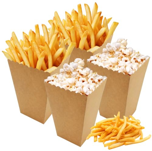 20 Pezzi Porta Pop Corn,6.4x9x13.5 cm Scatole di Carta Popcorn Contenitori Caramella,Sacchetti Pop Corn Festa,Mini Contenitori per Popcorn per Serate Cinema,Feste di Compleanno,Carnevali,Matrimoni