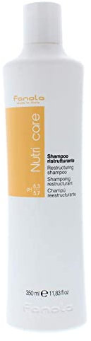 Fanola Restructuring Shampoo, Hydration and Nourishment to Dry, Stressed and Damaged Hair, Enriched Formula with Milk Proteins, 350