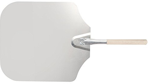 American METALCRAFT, Inc. 16' x 18' Aluminum Pizza Peel with 12' Wood Handle 3016, 30-Inch, Silver