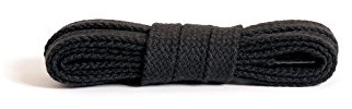 Kaps Cordones planos, cordones de algodón 100%, hechos en Europa, 1 par, muchos colores y longitudes