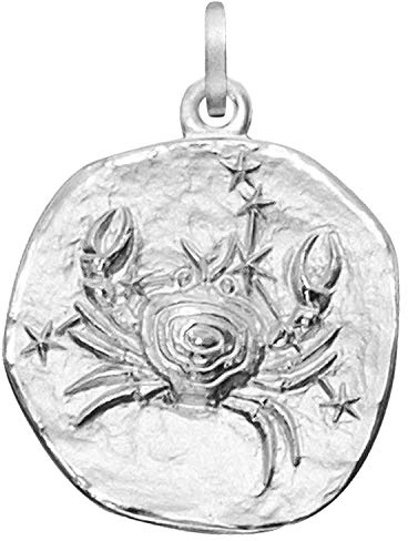 trendor Ciondolo con segno zodiacale Cancro, argento sterling 925,